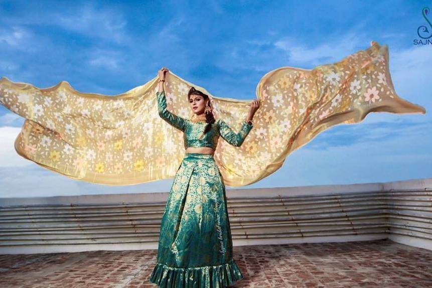 Sajna bridal wear clearance designer