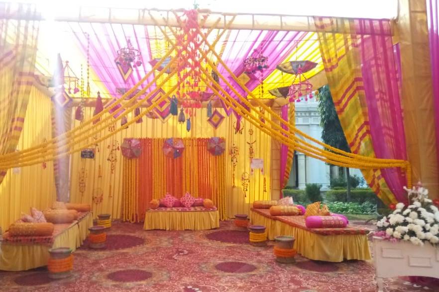 Haldi set up