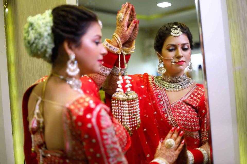 Bride with Mirror