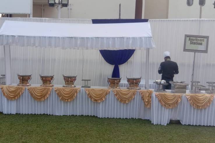 Catering setup