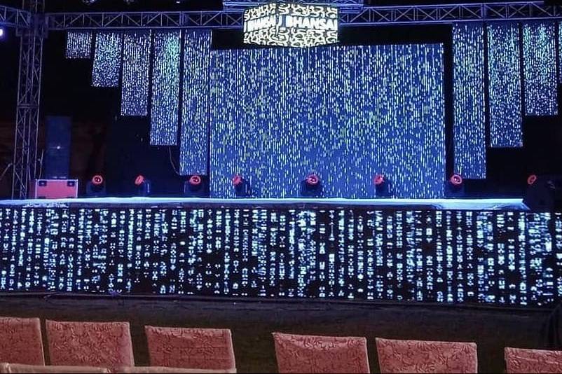 Sangeet LED wall stage