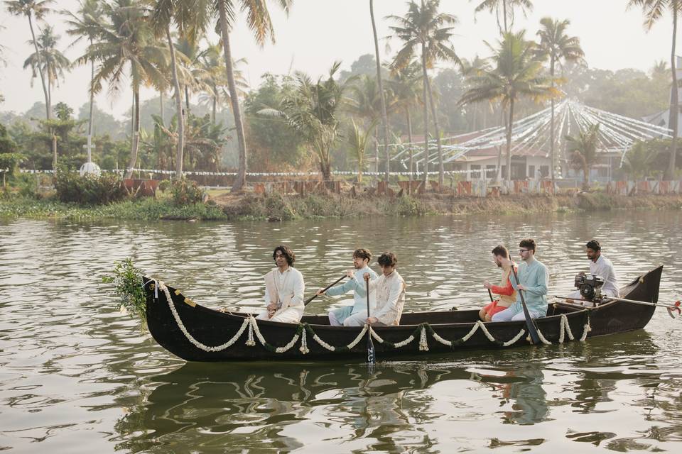 Wedding Boat Entry
