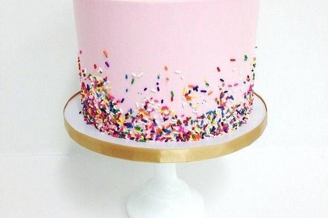 Pink Theme Birthday Cake