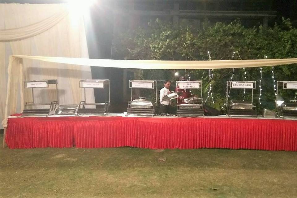 Catering setup