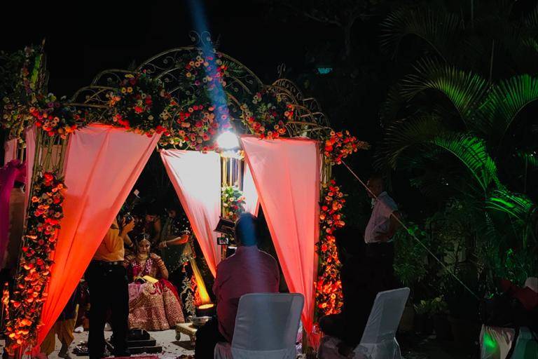 Mandap setup