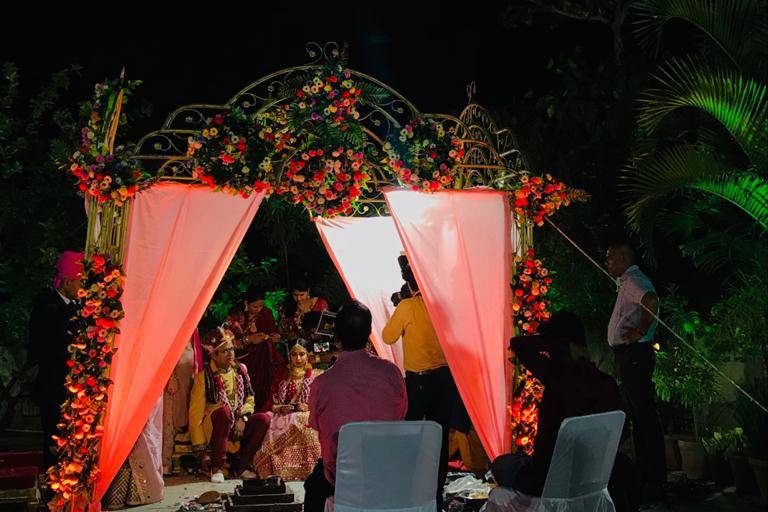 Mandap setup