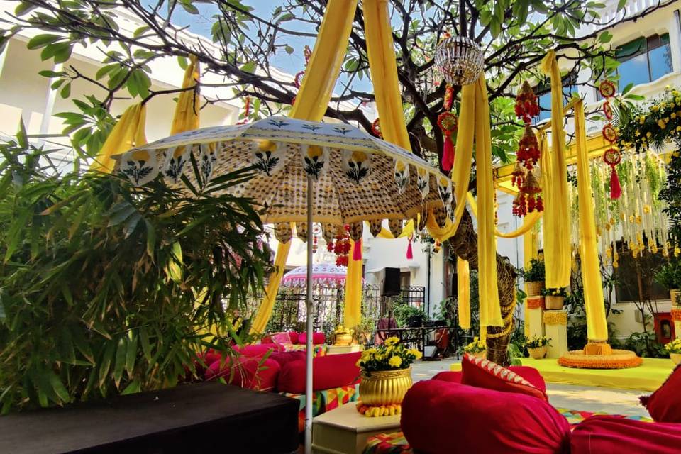 Haldi decor.