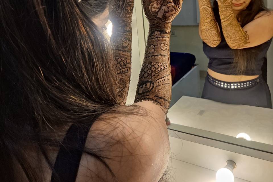 Mehandi makeup