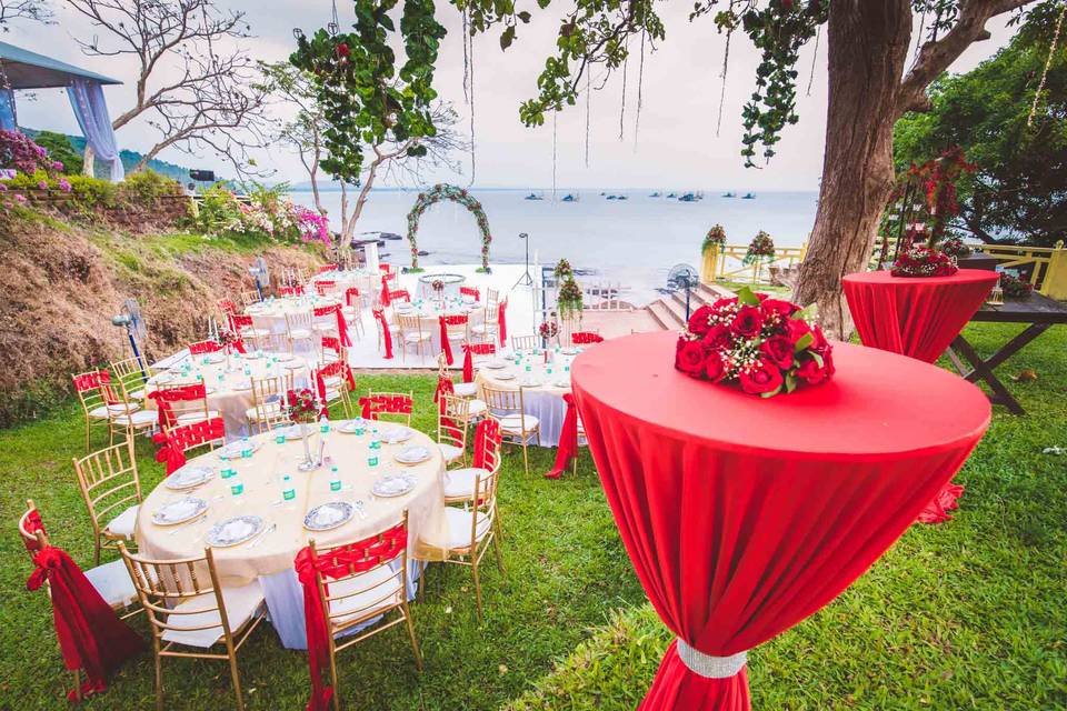 Pathway & Flower Decor