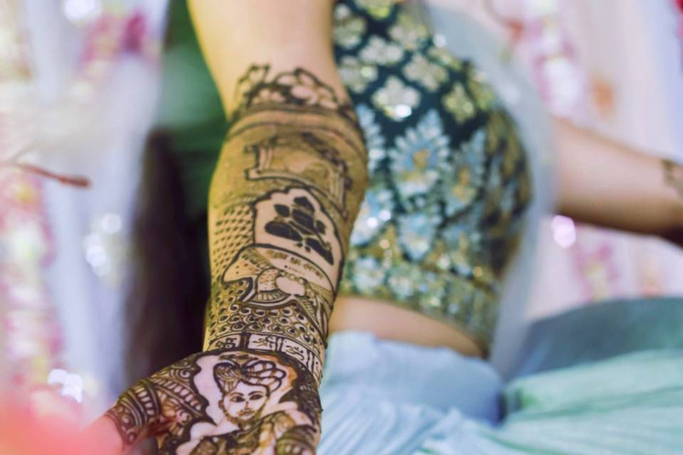 Mehandi on Hand