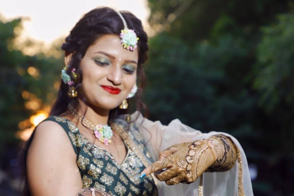Bride's Mehandi shoot