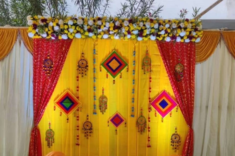 Mehndi Backdrop