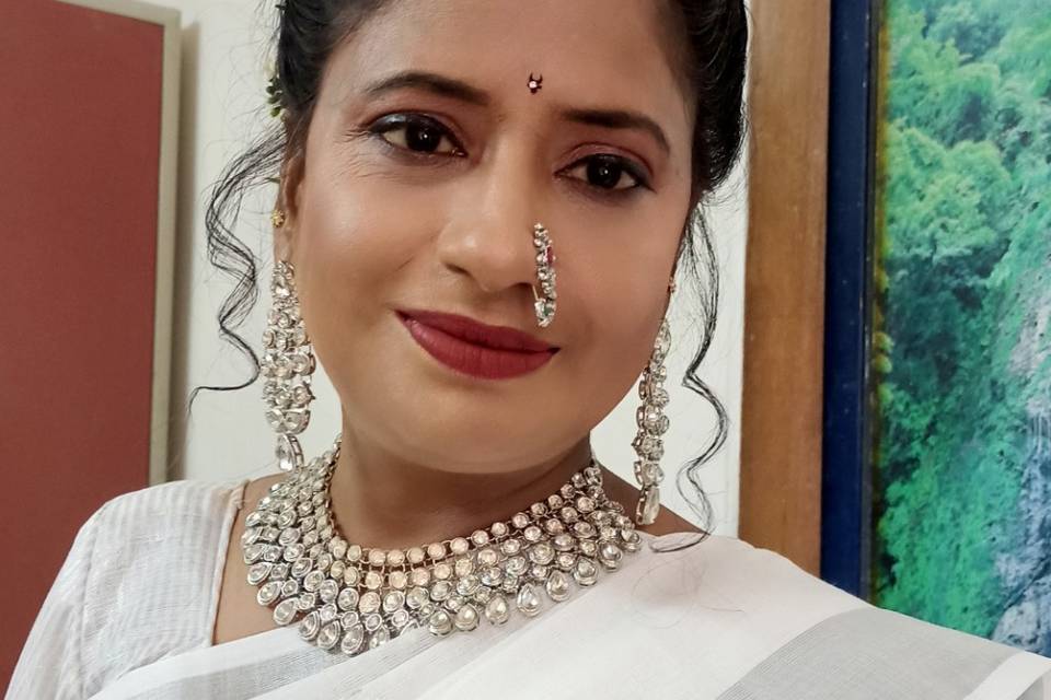 Simple bridal look